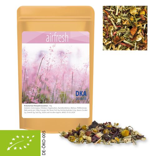 Bio Kräutertee Vierjahreszeiten, ca. 10g, Standbeutel Mini