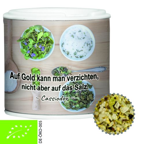 Bio Gewürzmischung Kräutersalz, ca. 30g, Gewürzpappstreuer