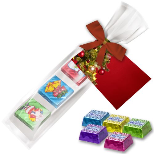 Schoko Eiskonfekt, ca. 33g, Express Präsent-Beutel mit Werbekarte