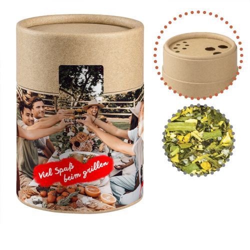 Gewürzmischung BBQ Kräuter Rub, ca. 50g, Biologisch abbaubarer Eco Pappstreuer Midi