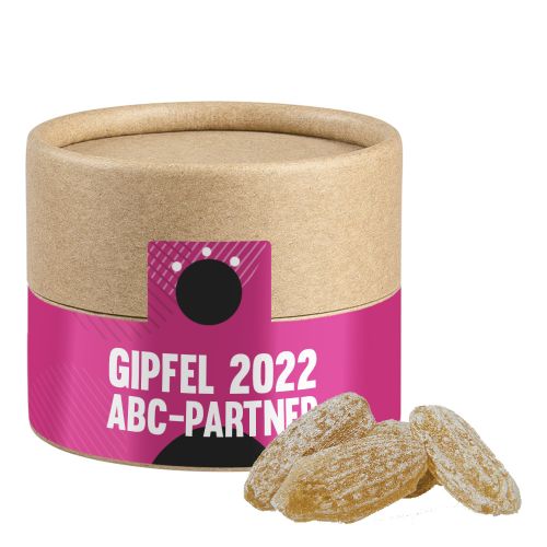 Ingwer Bonbons, ca. 45g, Biologisch abbaubare Eco Pappdose Mini