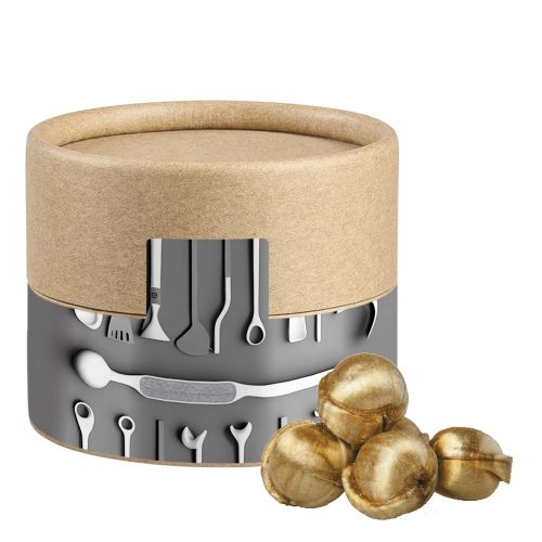 Goldnüsse Bonbons, ca. 45g, Biologisch abbaubare Eco Pappdose Mini