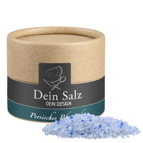 Persisches blaues Saphirsalz, ca. 55g, Biologisch abbaubare Eco Pappdose Mini